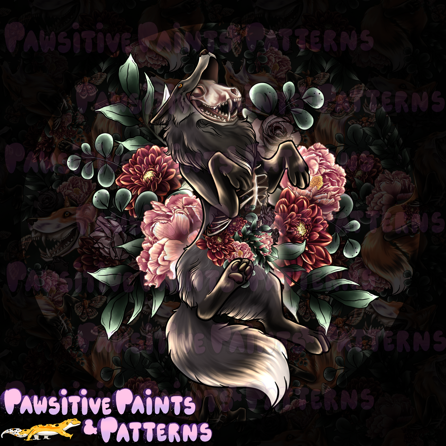 Cackling Fox PNG (Multiple colors here)
