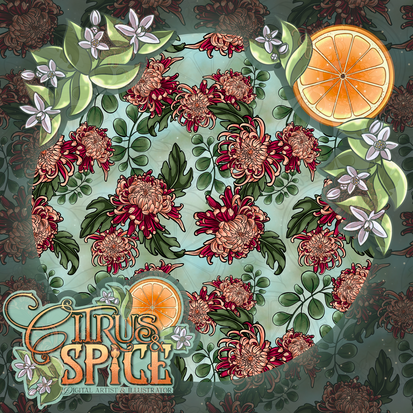 Chrysanthemum Seamless