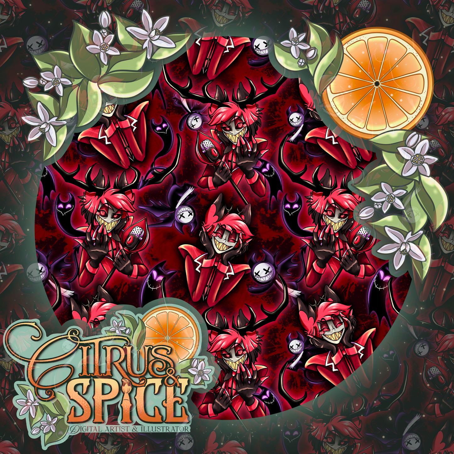 Let's Begin Red Hue Seamless