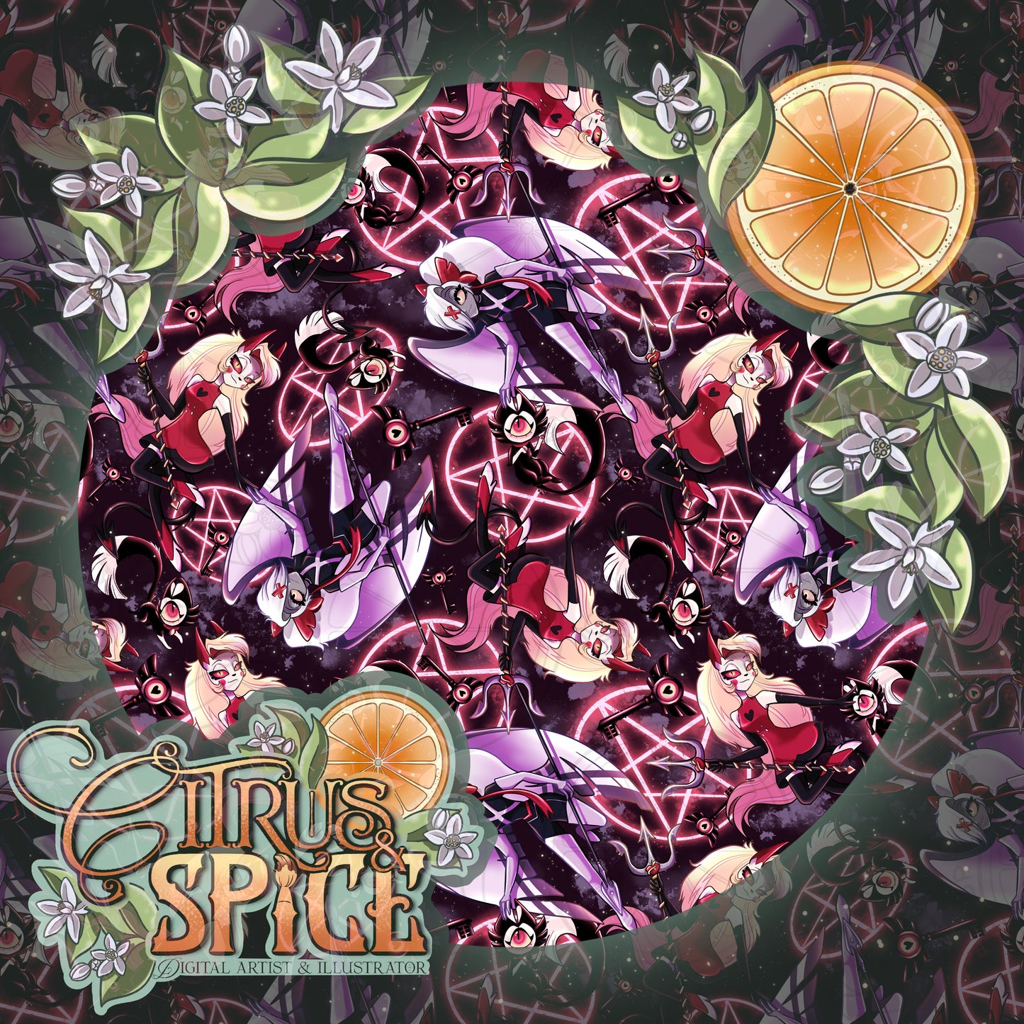 The Demon and Angel Seamless