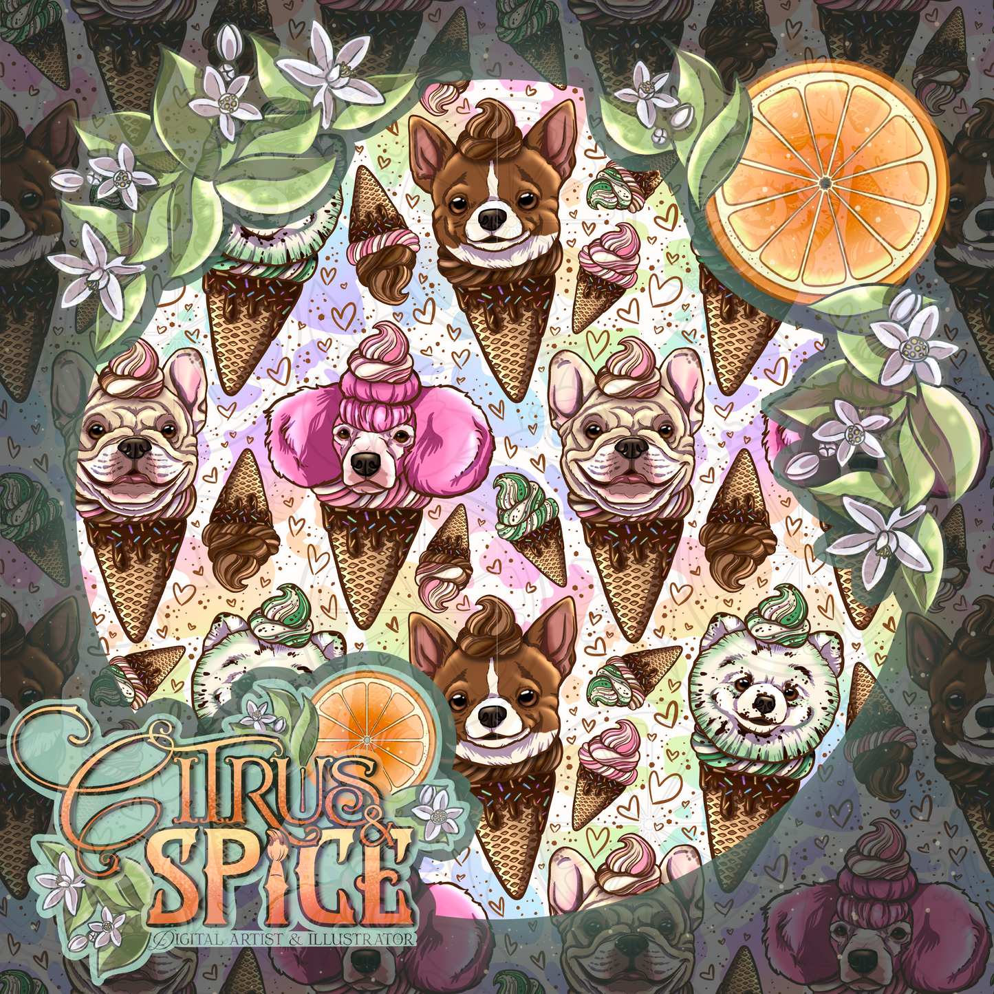 Pup Cones Seamless
