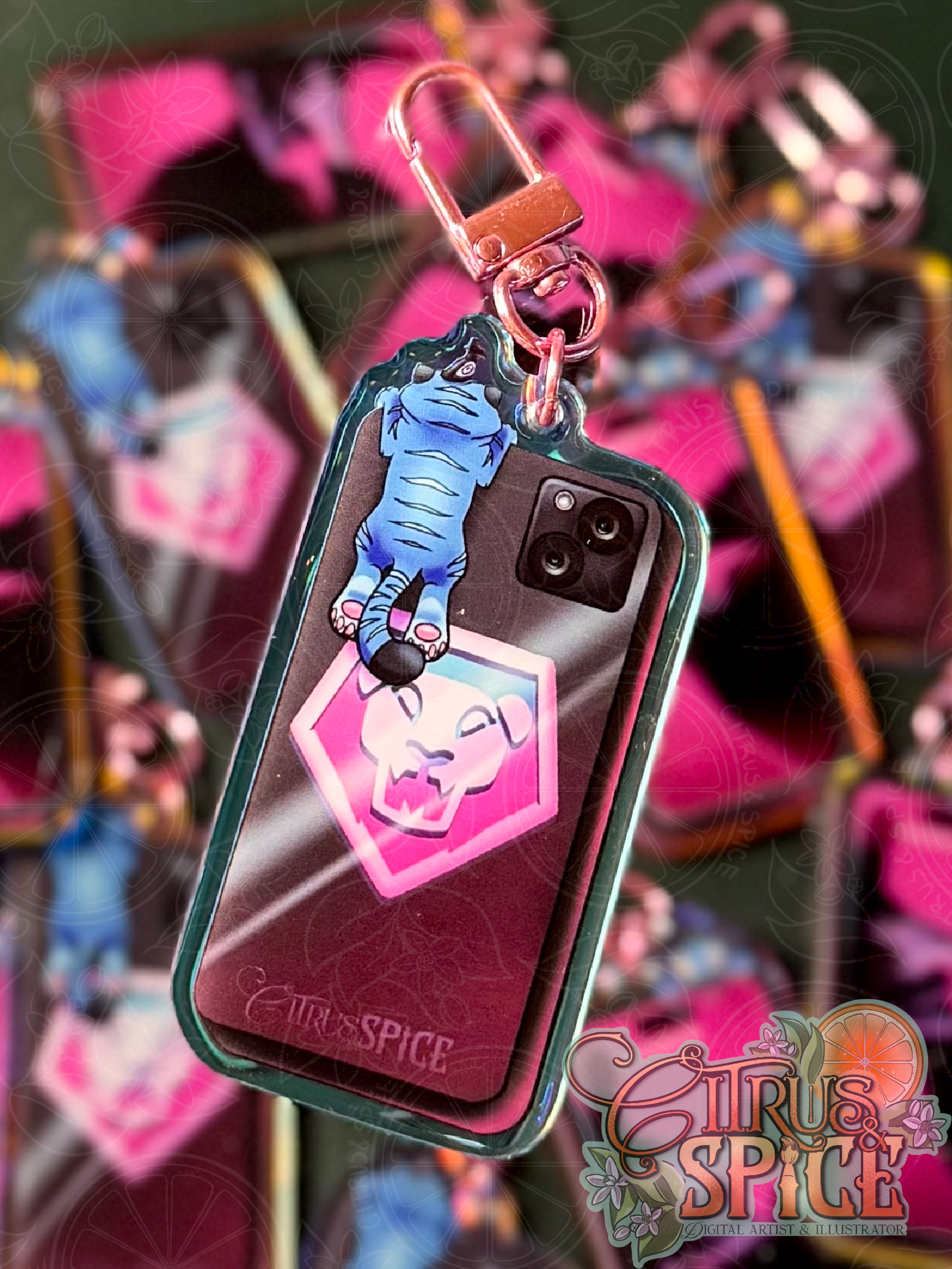 Idol 3 inch Rainbow Keychain