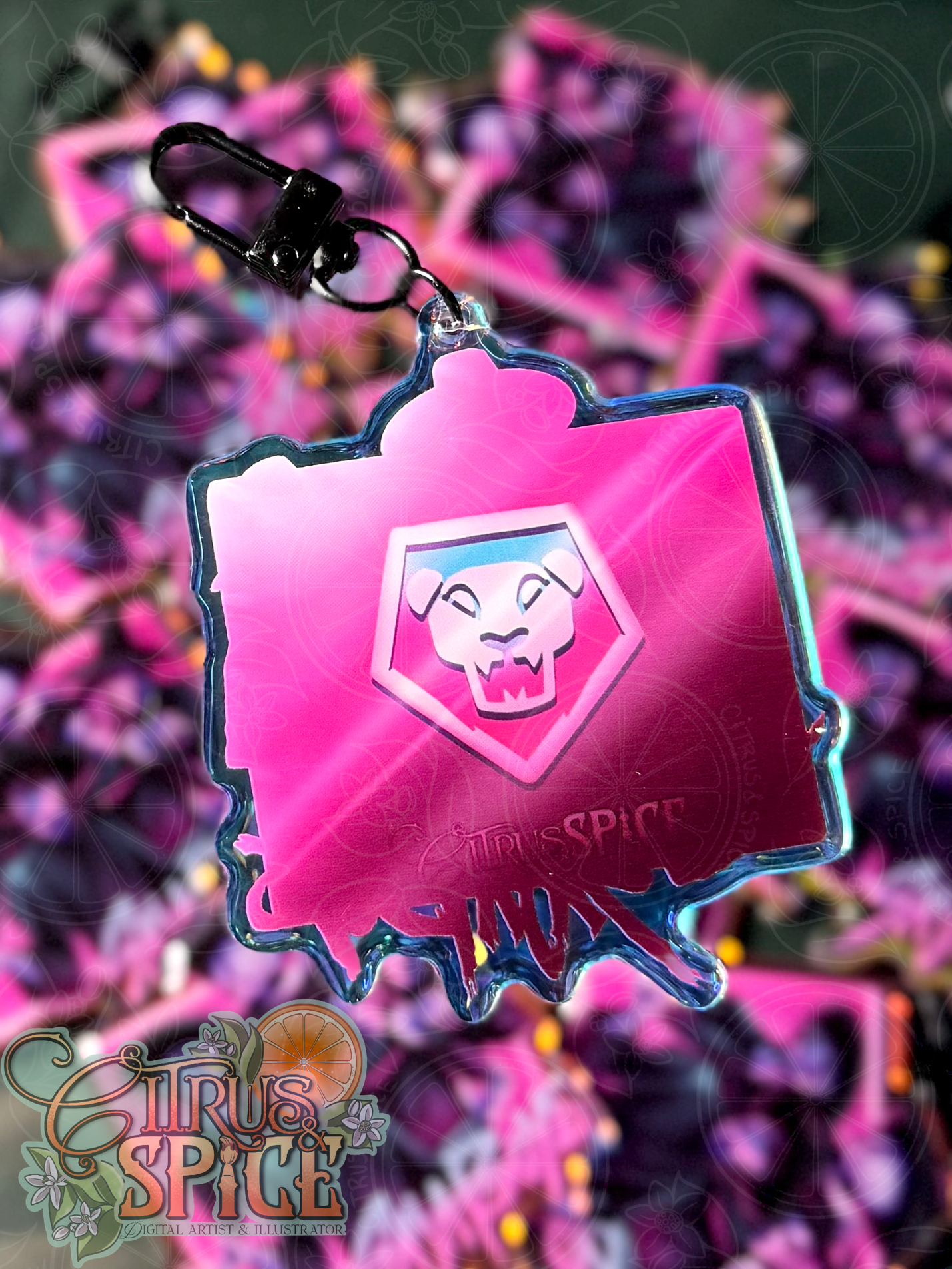 Saja Boys 3 inch Rainbow Keychain