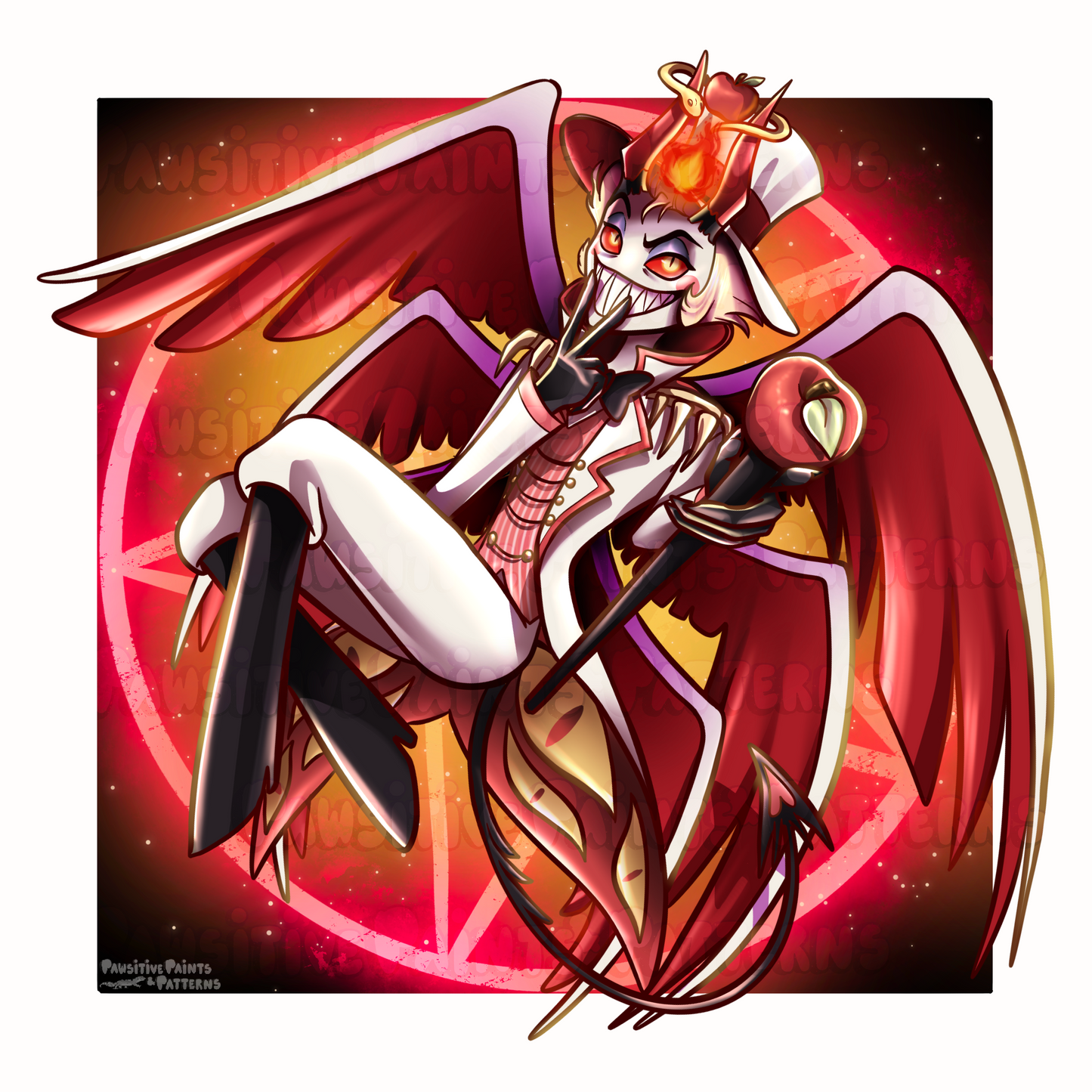 Hell’s Greatest Dad, Lucifer PRINT limited edition 10x10