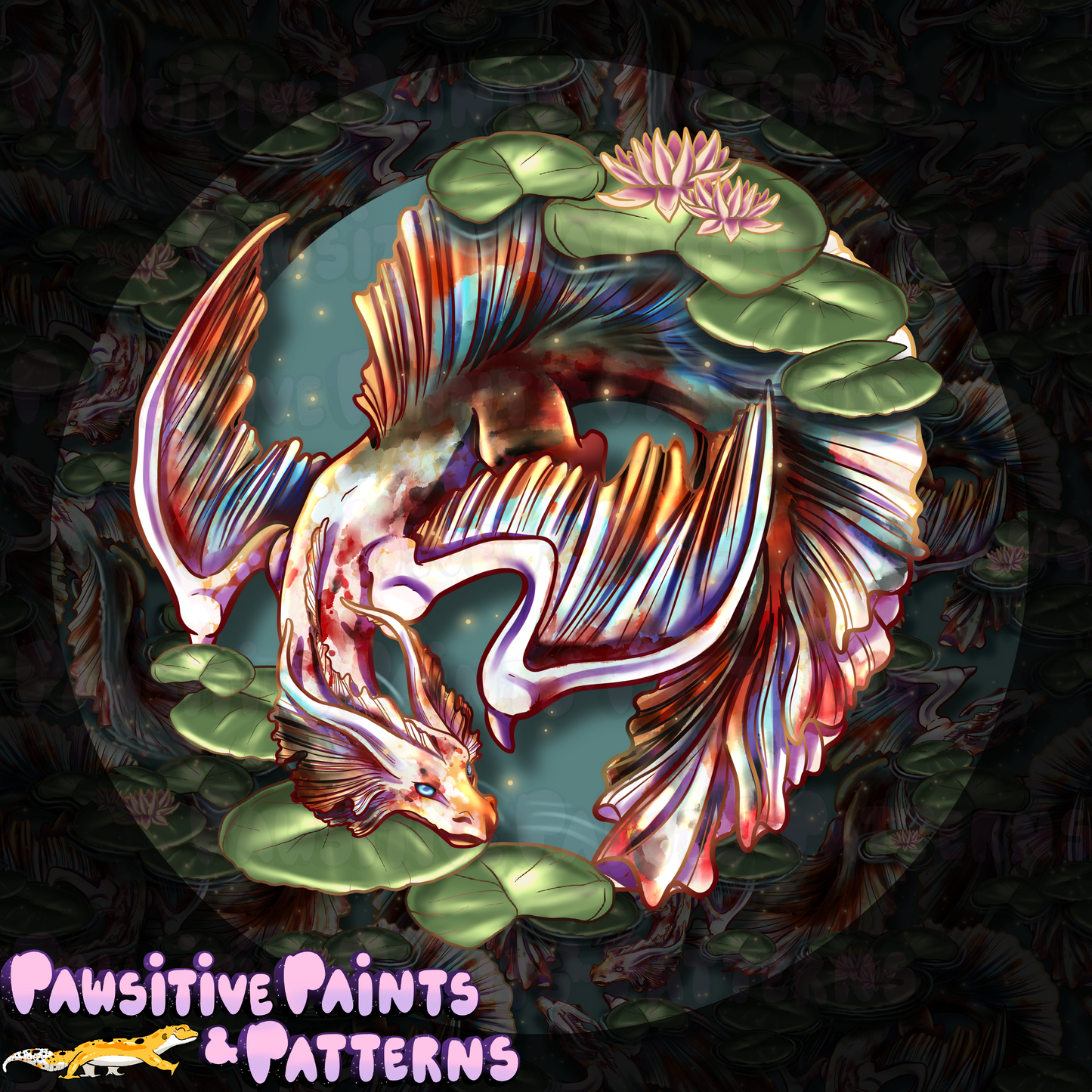 Koi Water Dragon PNG