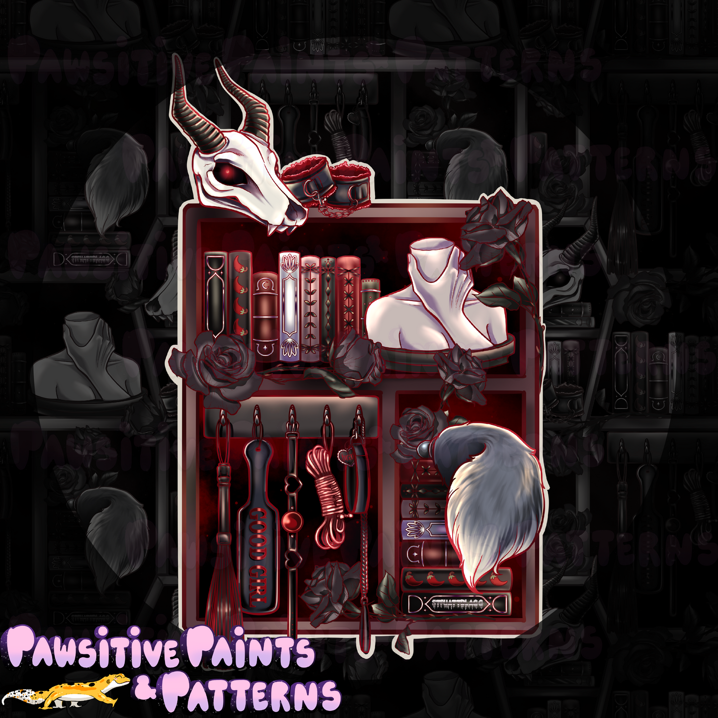 Dark Romance Bookish PNG
