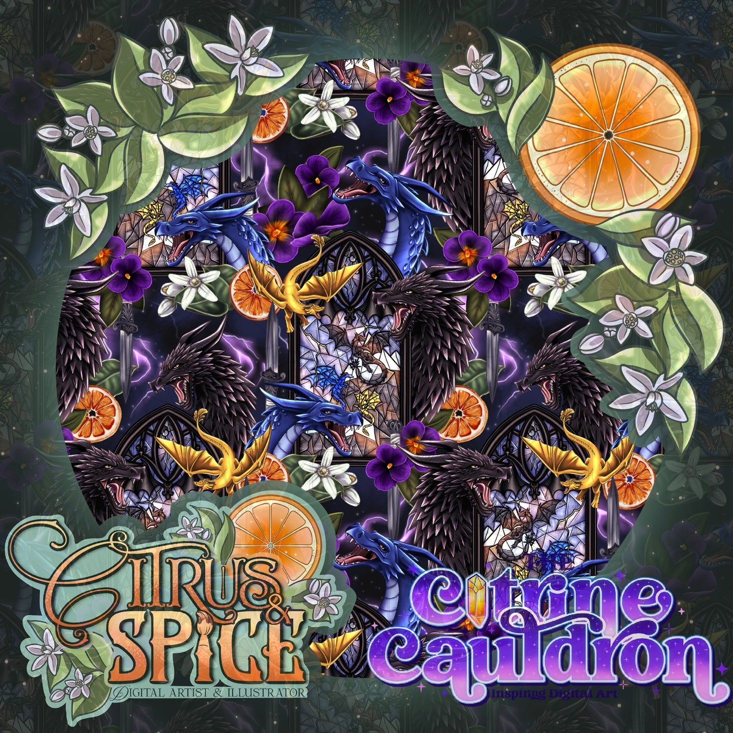 Dragon Riders MEGA Bundle - The Citrine Cauldron x Citrus & Spice - SMALL SHOPS