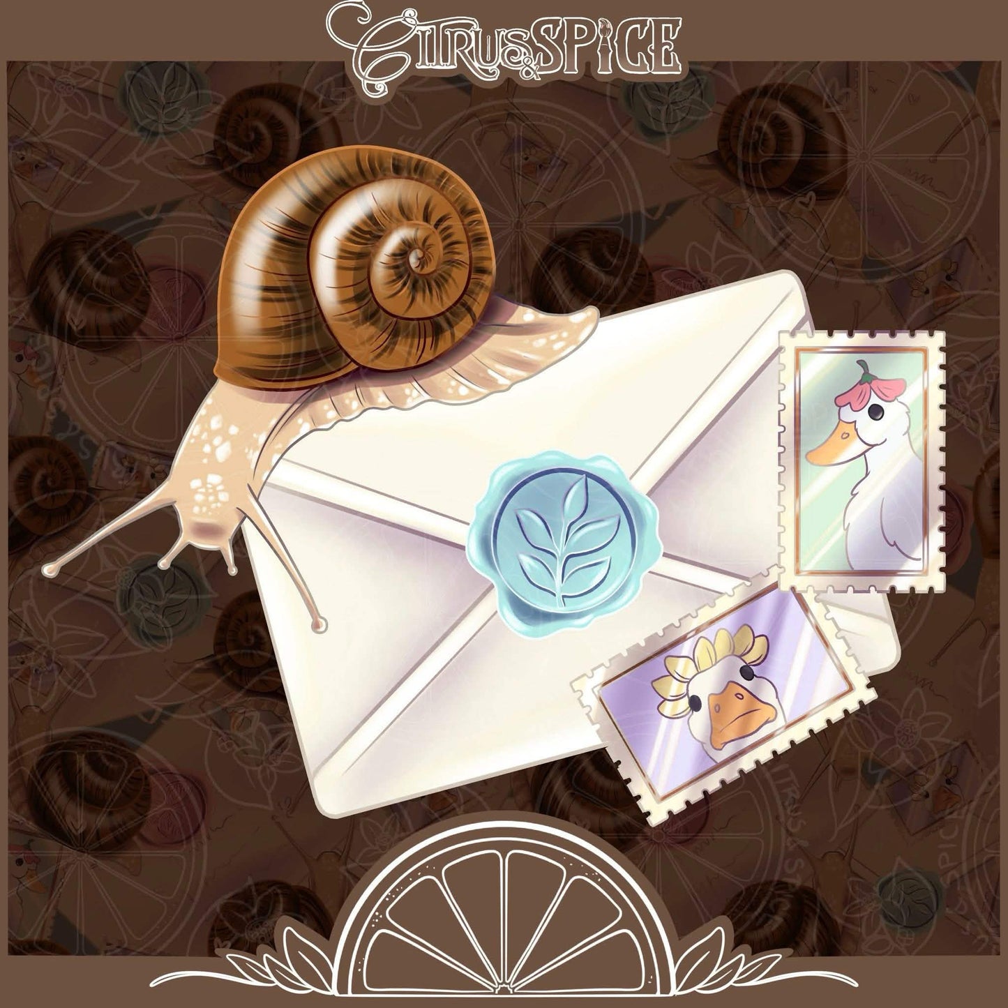Snail Mail Light Seamless/PNG Bundle
