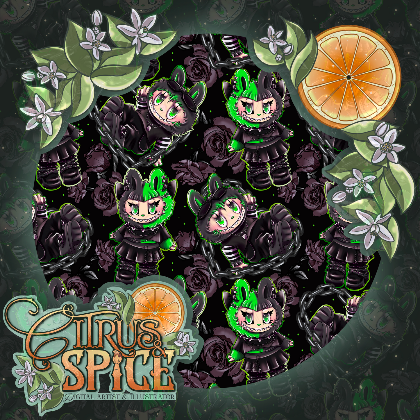 SMALL SHOP POP Gothbubu Seamless/PNG