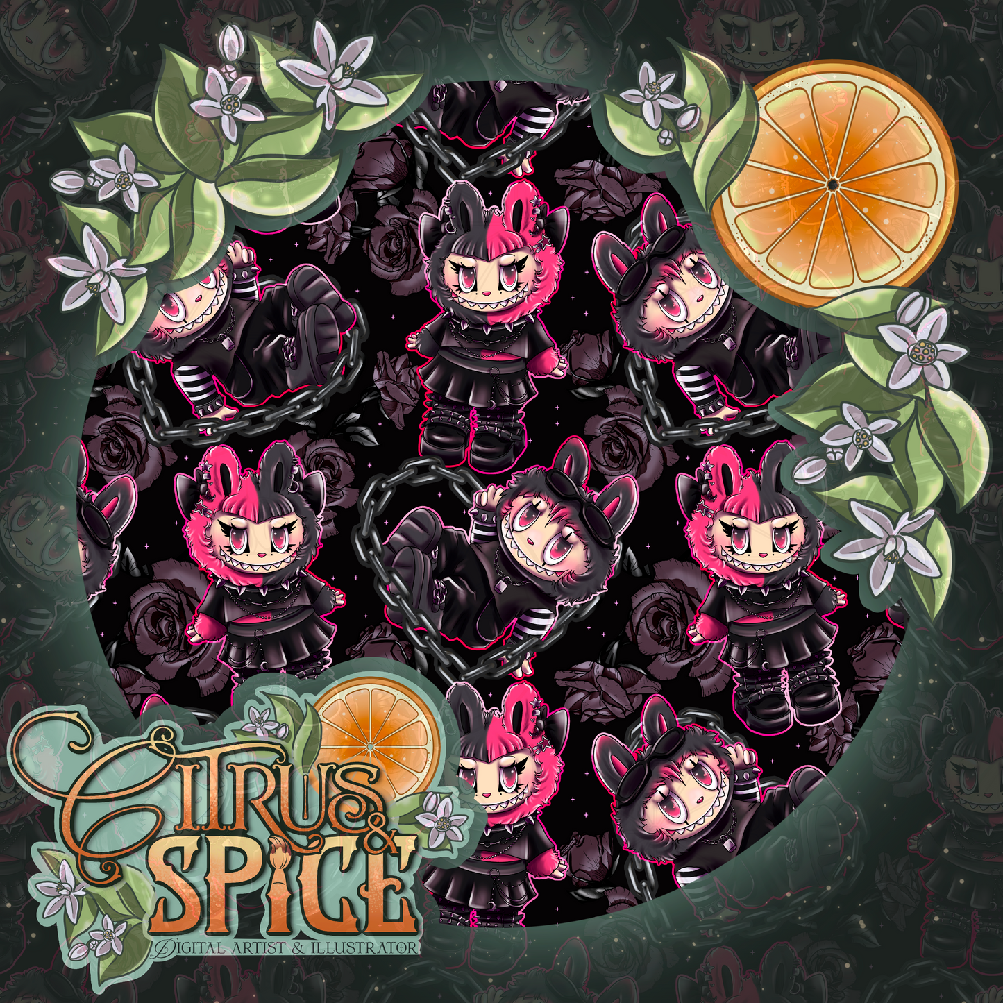 SMALL SHOP POP Gothbubu Seamless/PNG