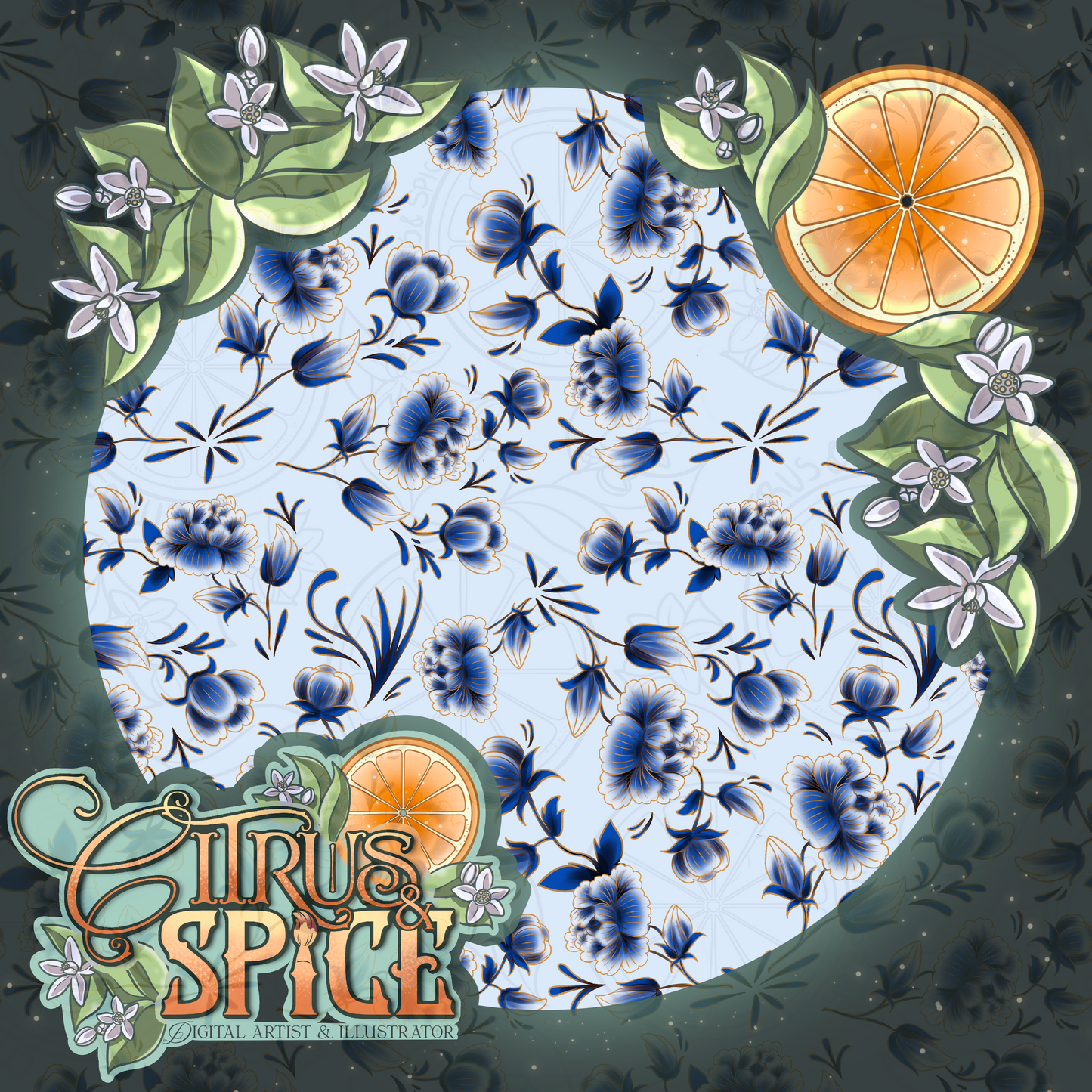 Blue Porcelain Seamless