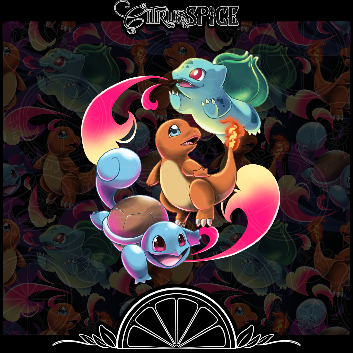 The GOAT Starters Seamless/PNG