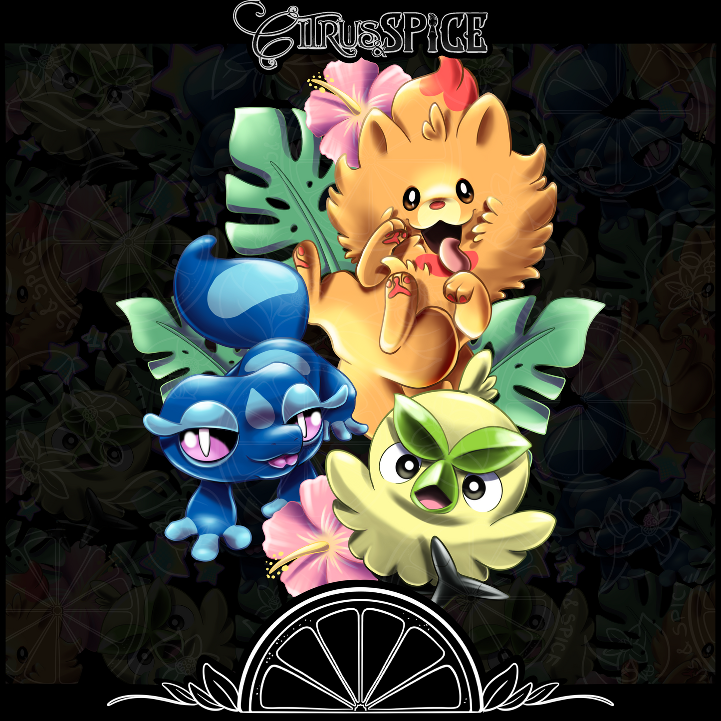 Breeze and Tide Starters Seamless/PNG