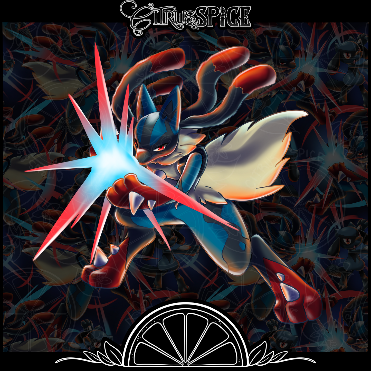 Big Aura Energy Seamless/PNG