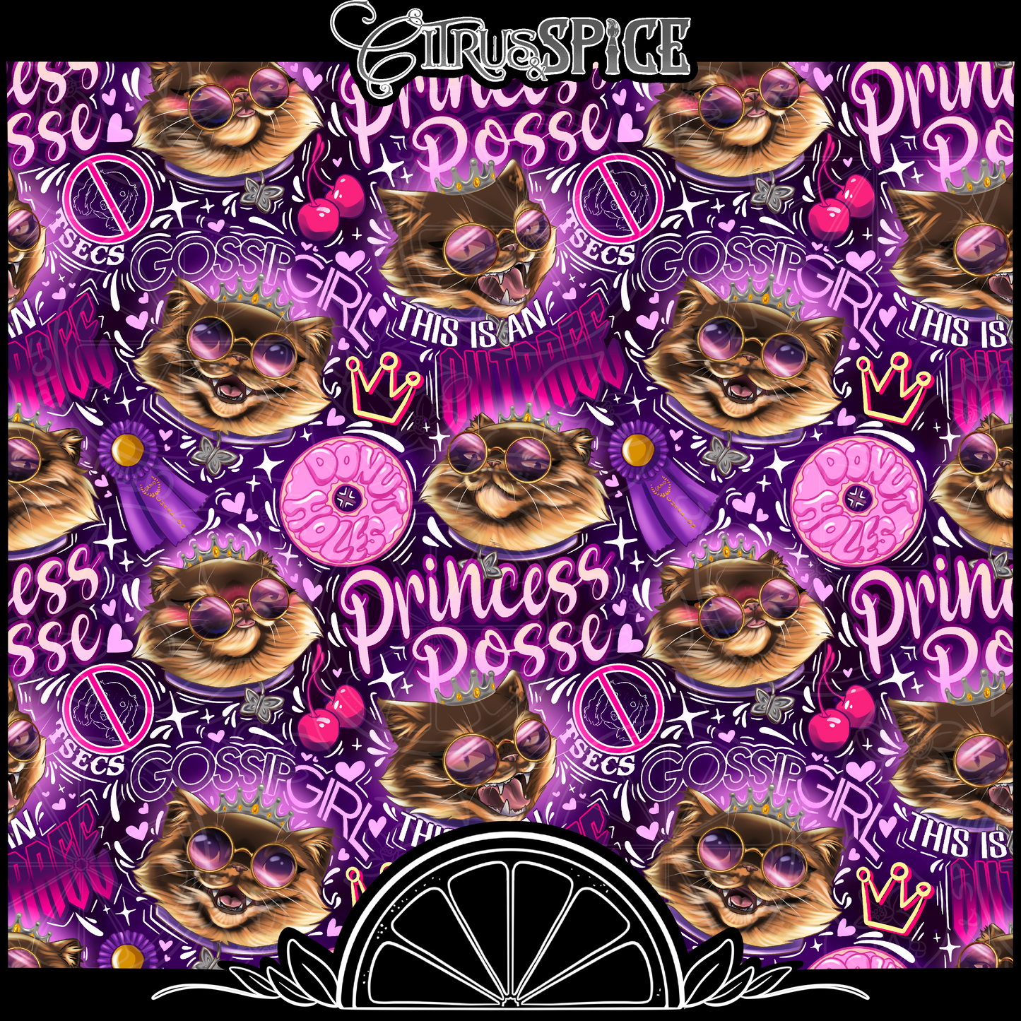 GC BWR NC Princess Donut the Queen Anne Chonk Seamless