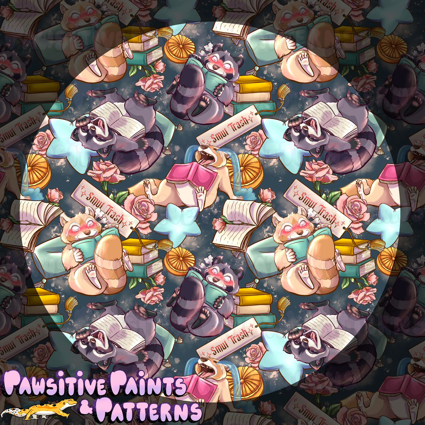 Smut Trash Raccoon Seamless