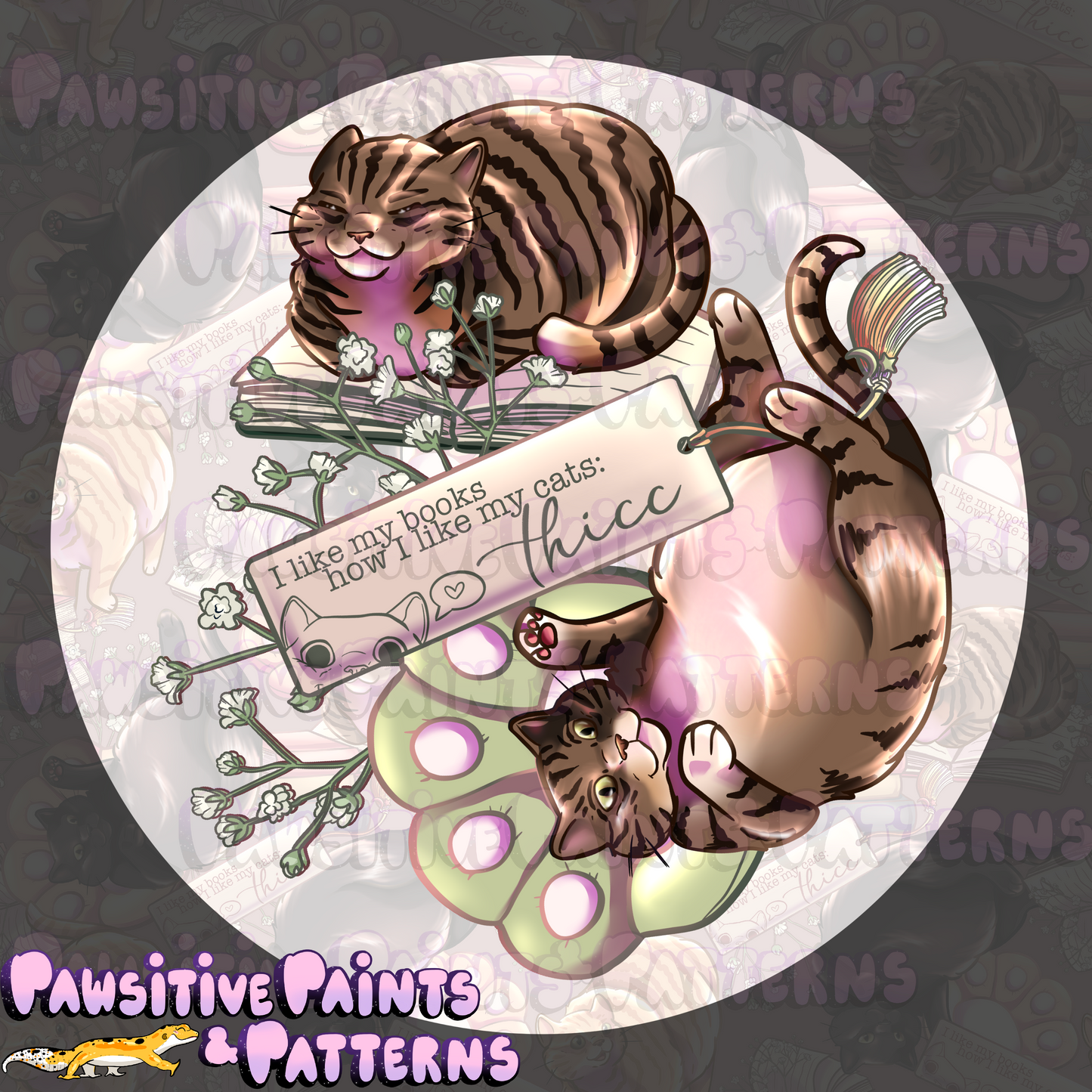 THICC Comfy Tabby Kitties PNG