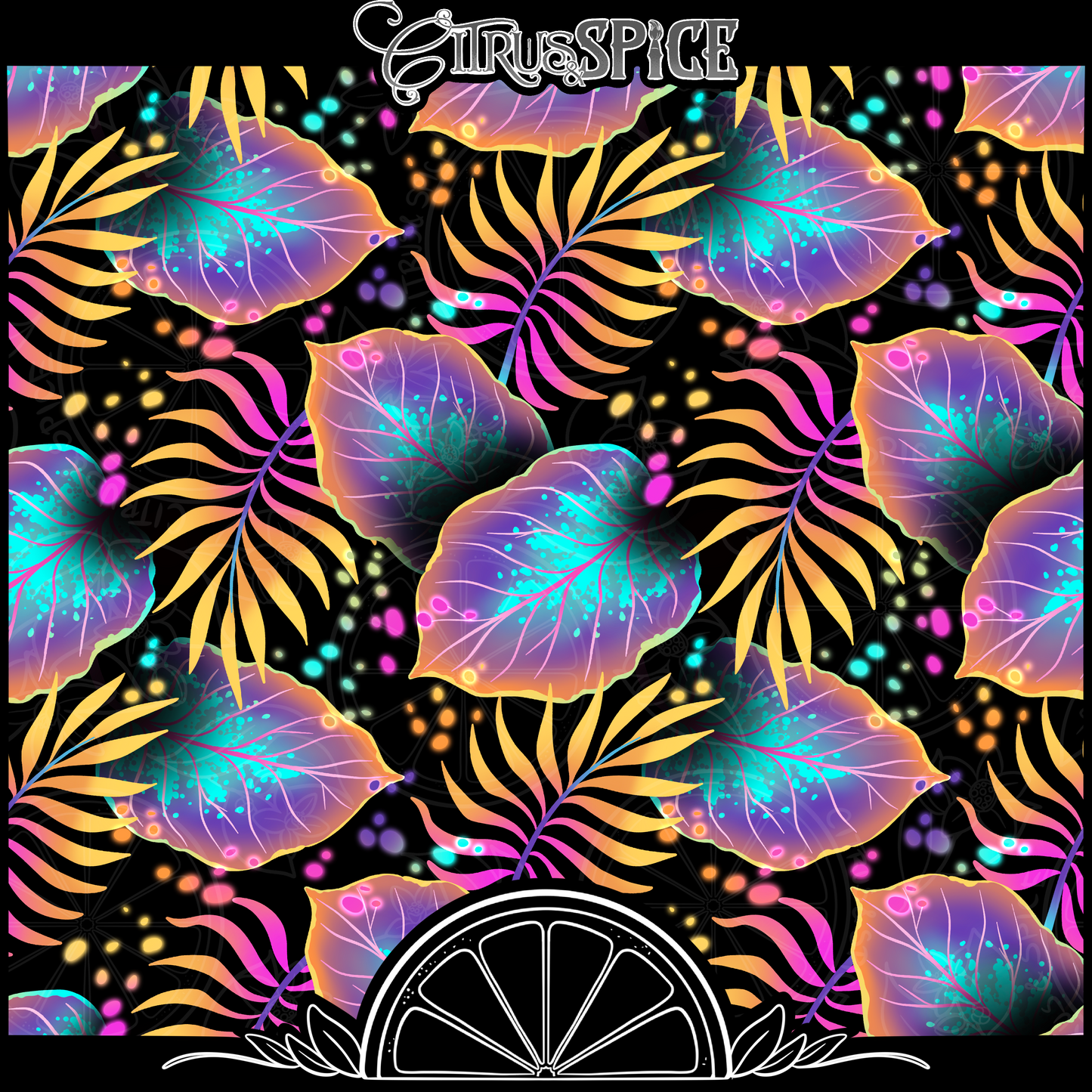 Rainbow Cretaceous Foliage Seamless