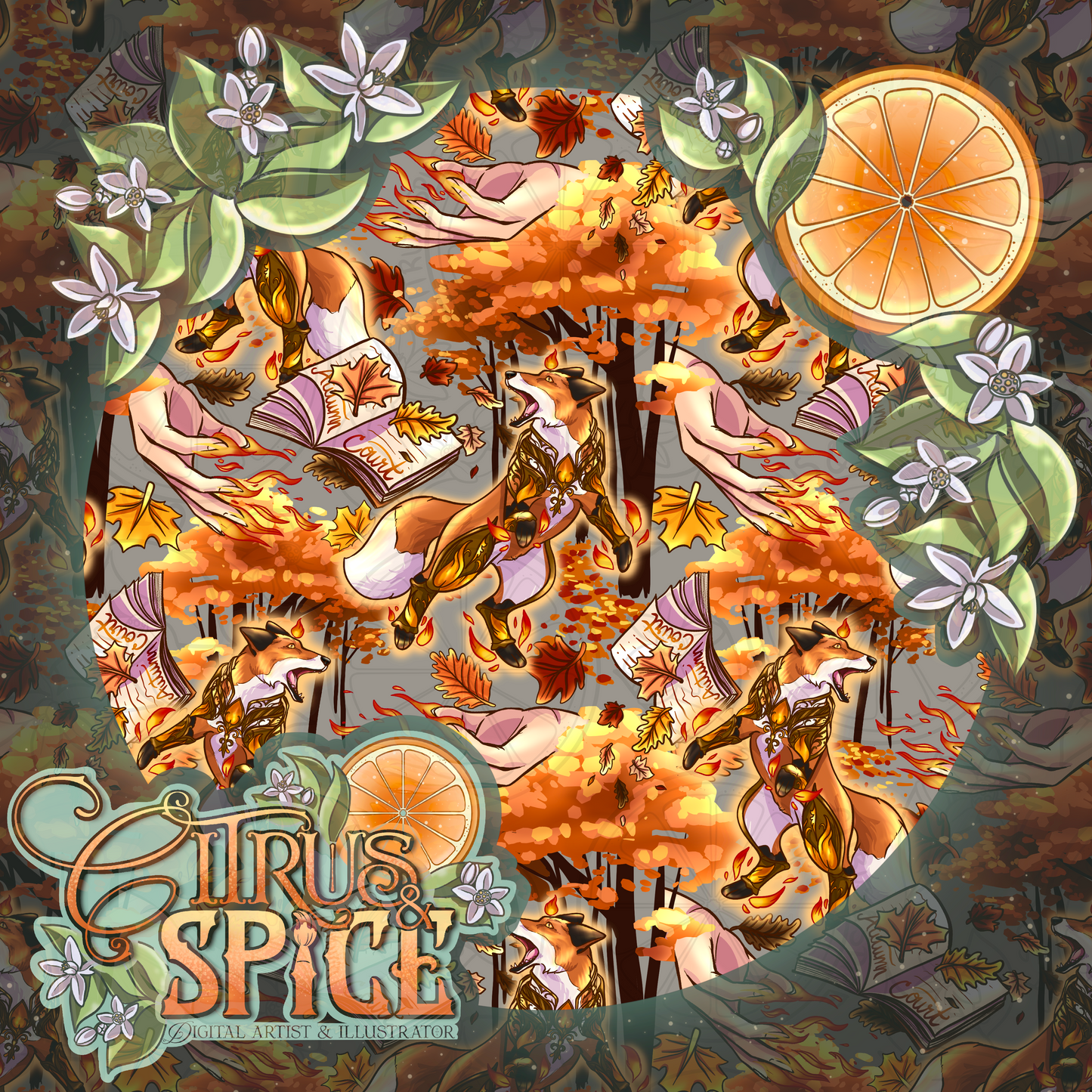 Officially Licensed Autumn Court Seamless