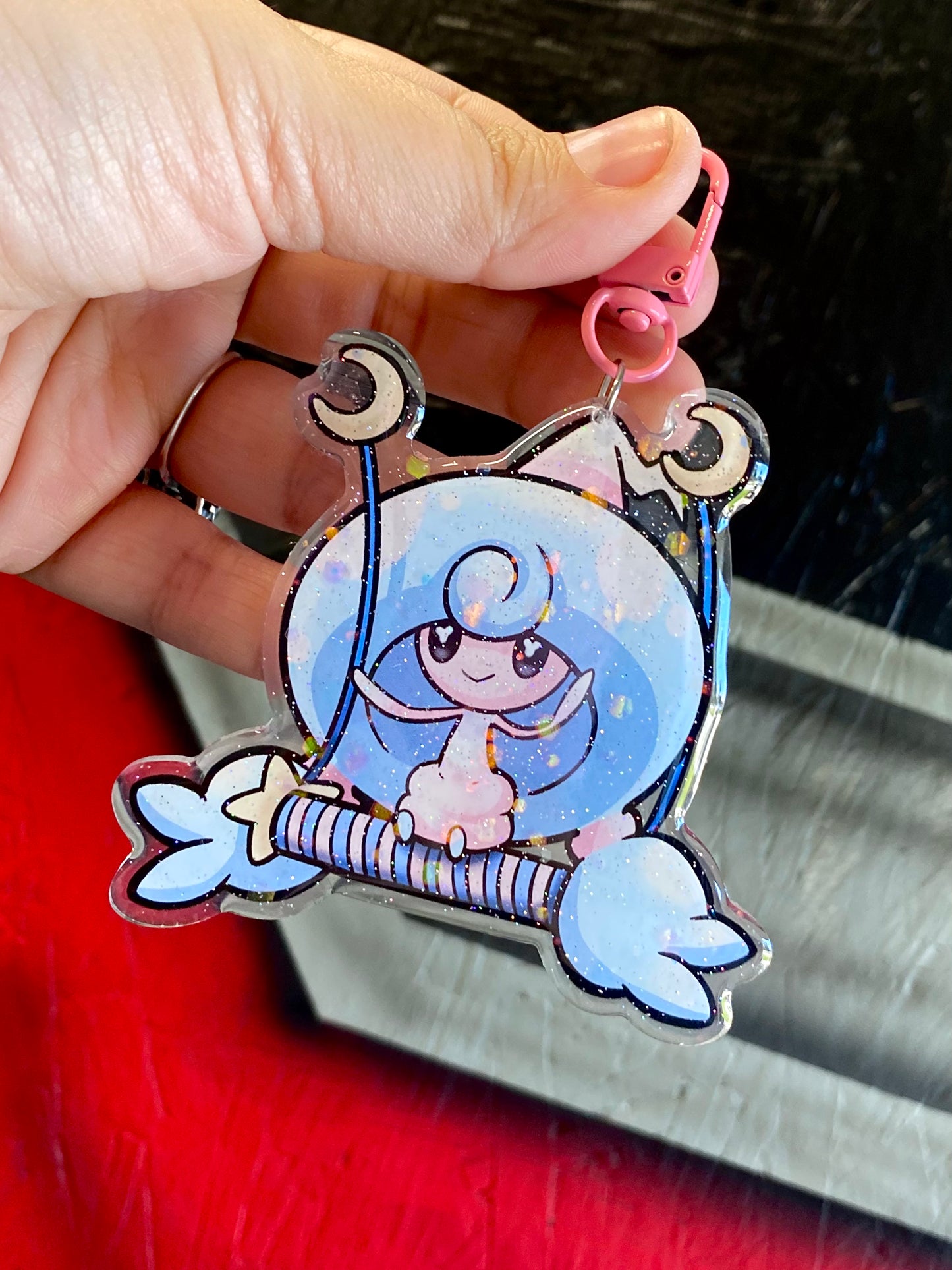 Pastel Goth Clown Keychain