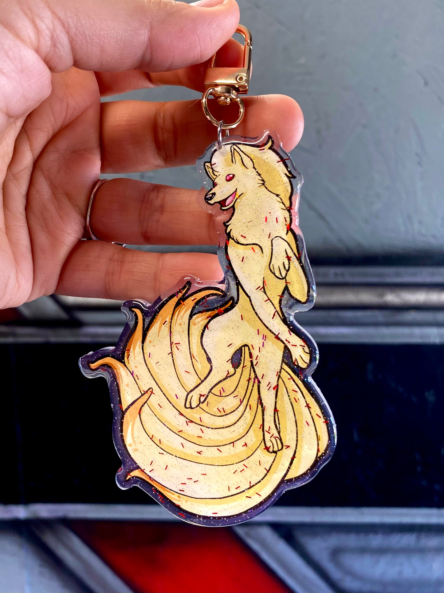 Nine Tailed Fox Keychain