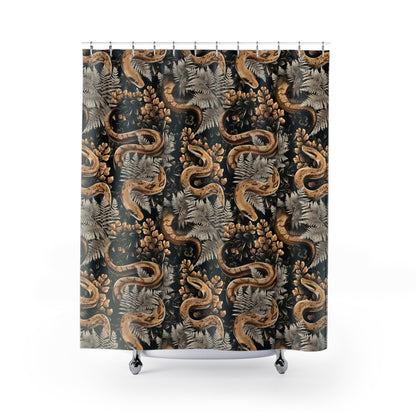 Vintage Snake Shower Curtains