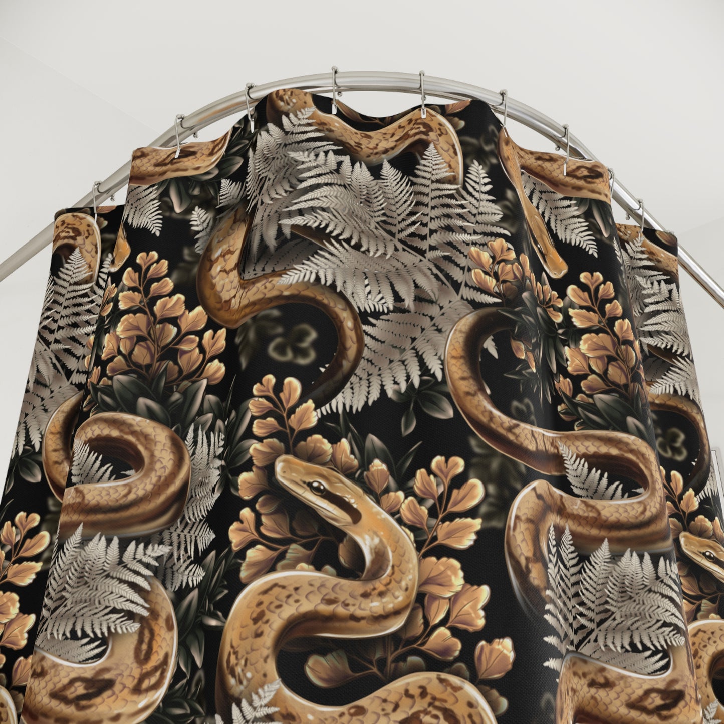 Vintage Snake Shower Curtains