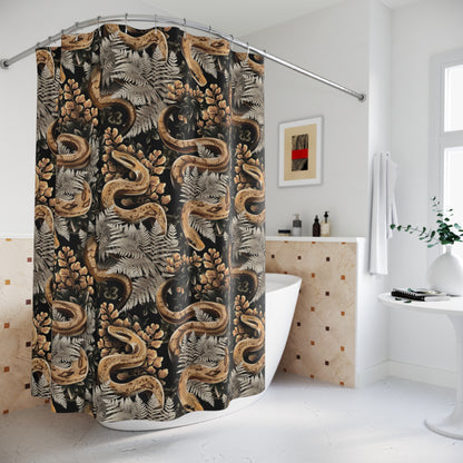 Vintage Snake Shower Curtains