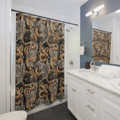 Vintage Snake Shower Curtains