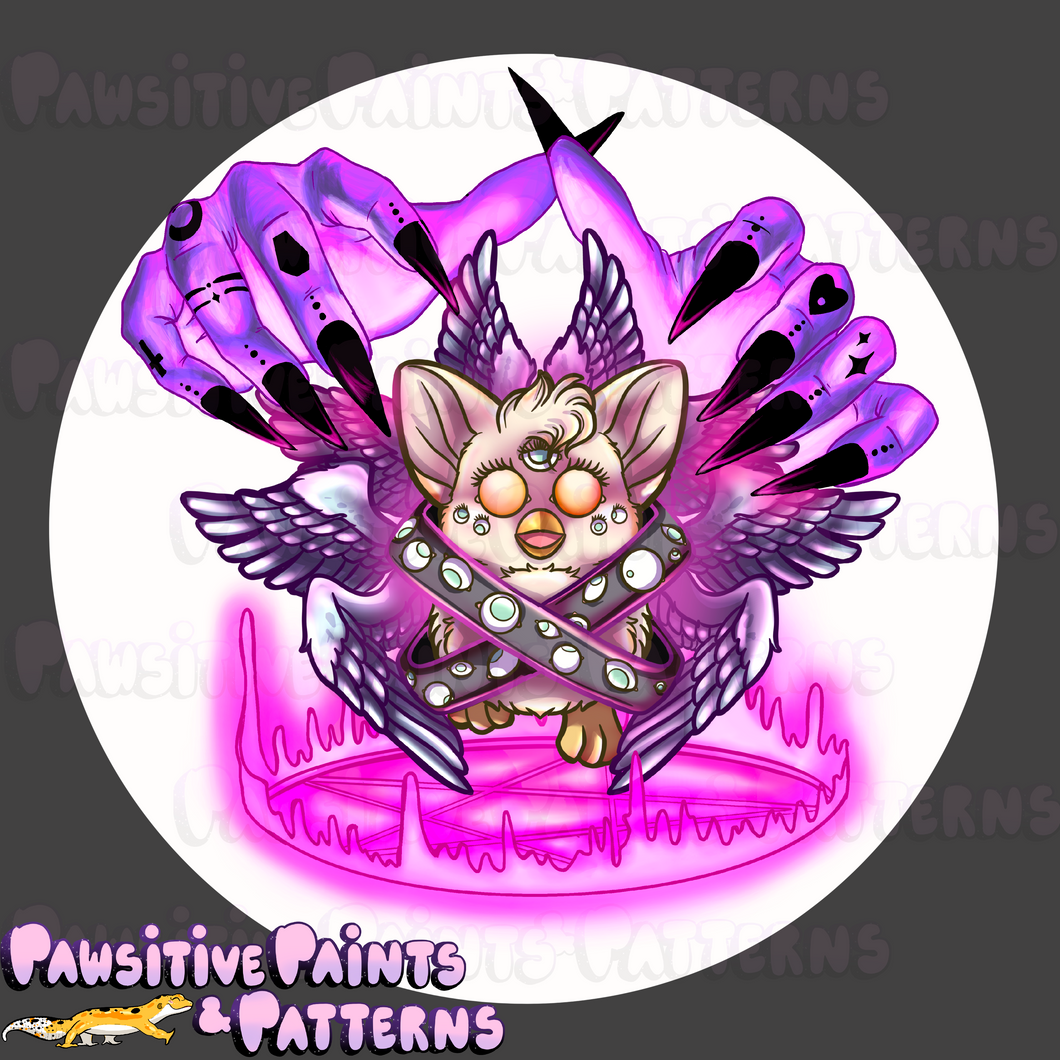 Occult Furby Angel PNG