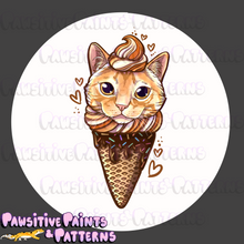 Load image into Gallery viewer, Kitty Cones PNG (variety of colors)
