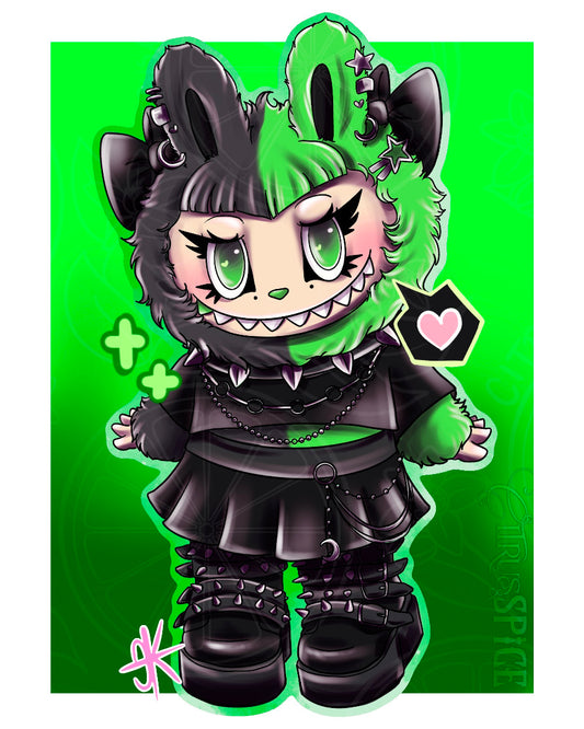 Gothbubu Green PRINT
