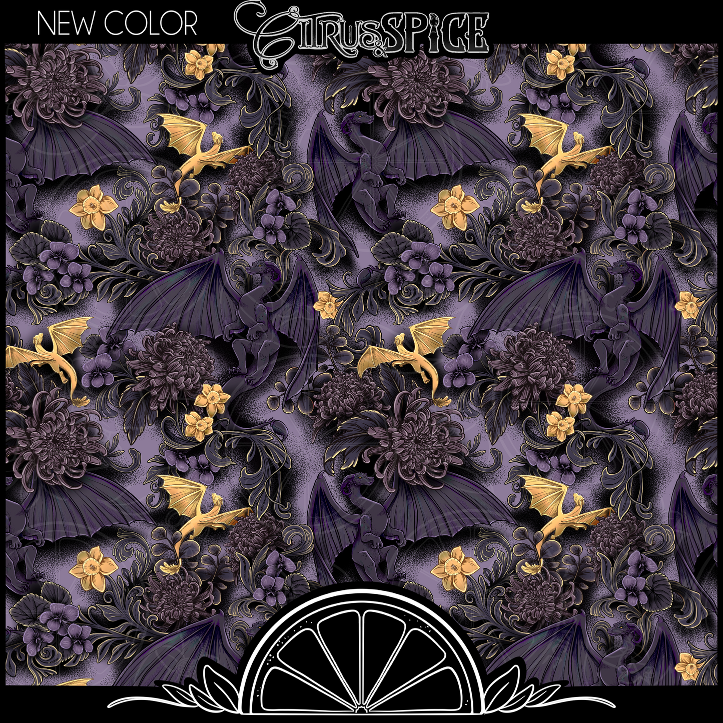 UPDATED COLOR: Dreamless Sleep Dragon Seamless