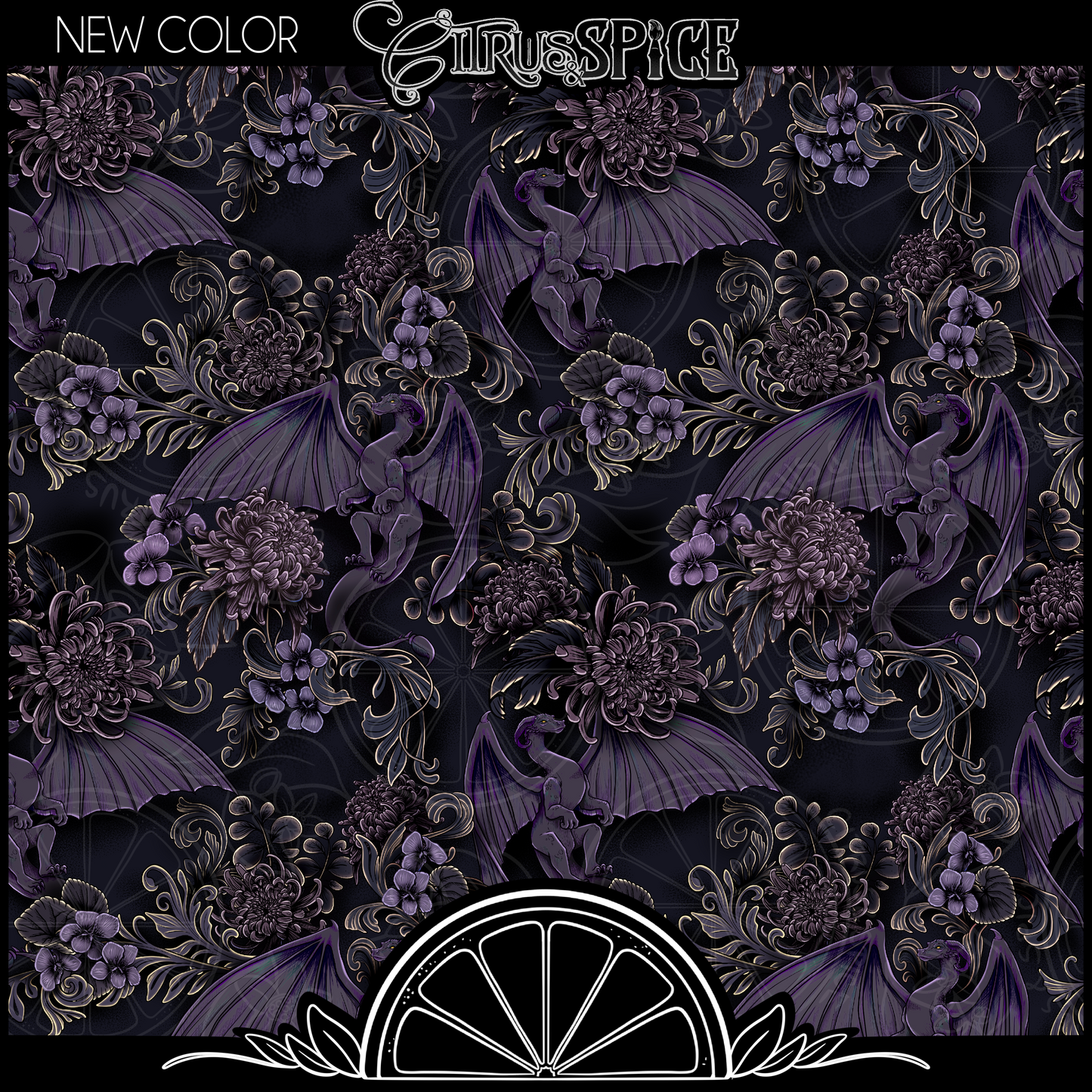 UPDATED COLOR: Camoflauge Dragon Seamless