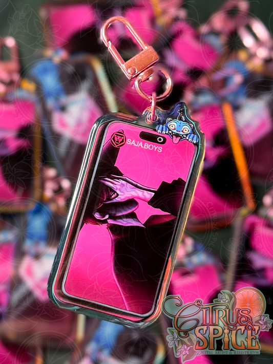 Idol 3 inch Rainbow Keychain