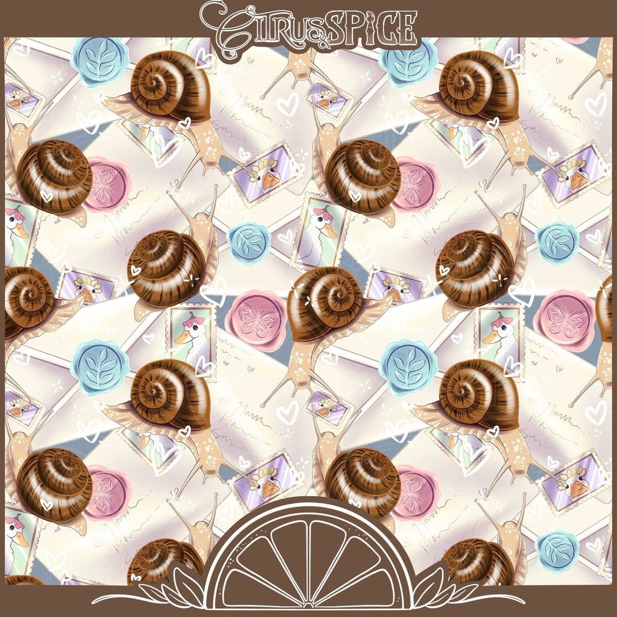 Snail Mail Light Seamless/PNG Bundle