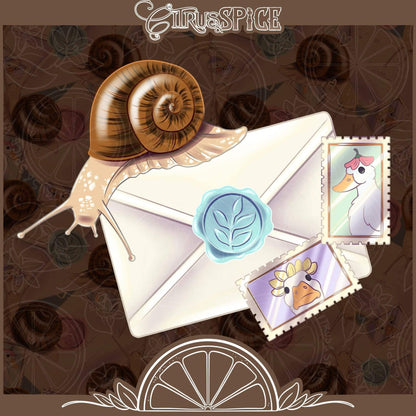 Snail Mail Light Seamless/PNG Bundle
