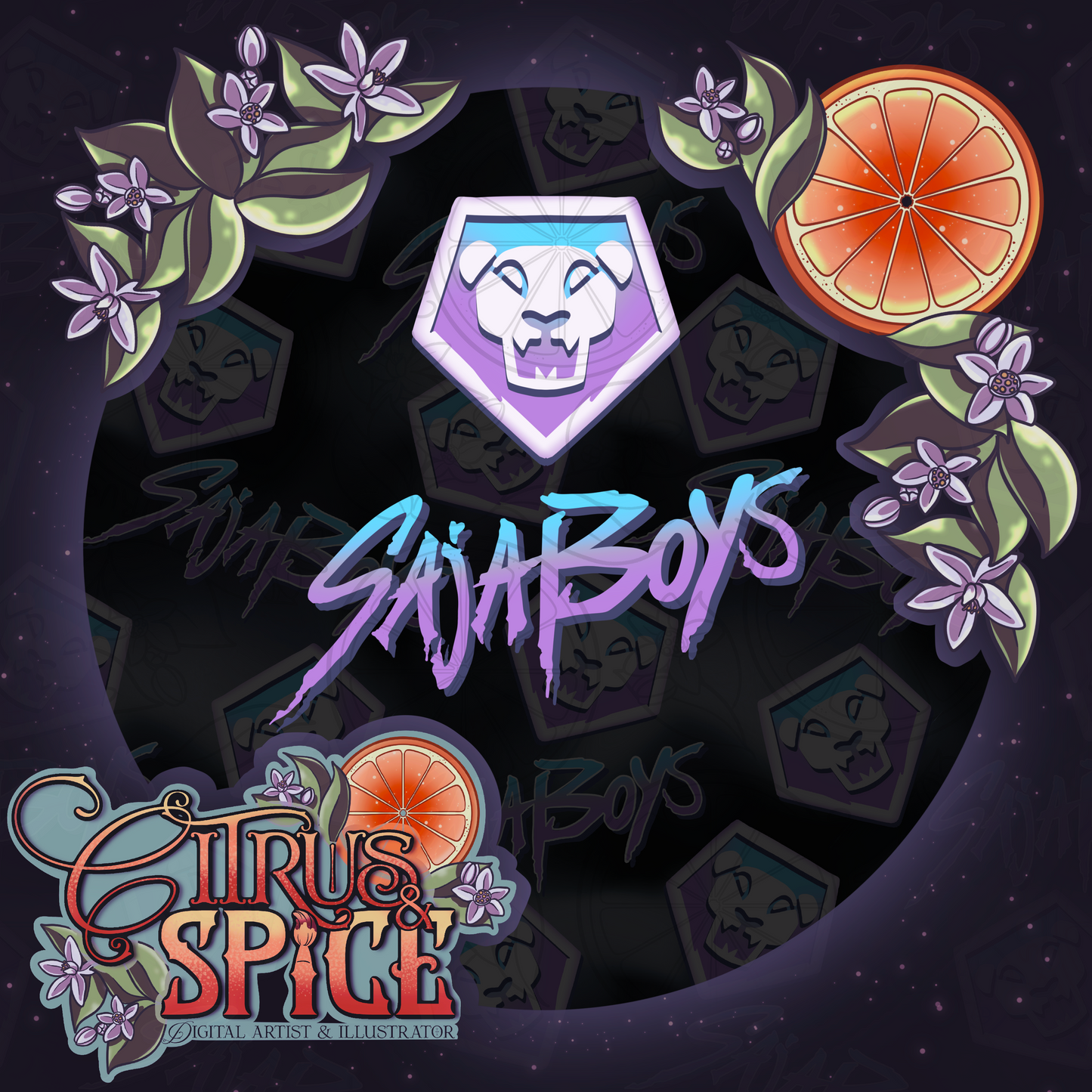 Saja Boys Logo Seamless/PNG Bundle NEW COLOR PALETTE