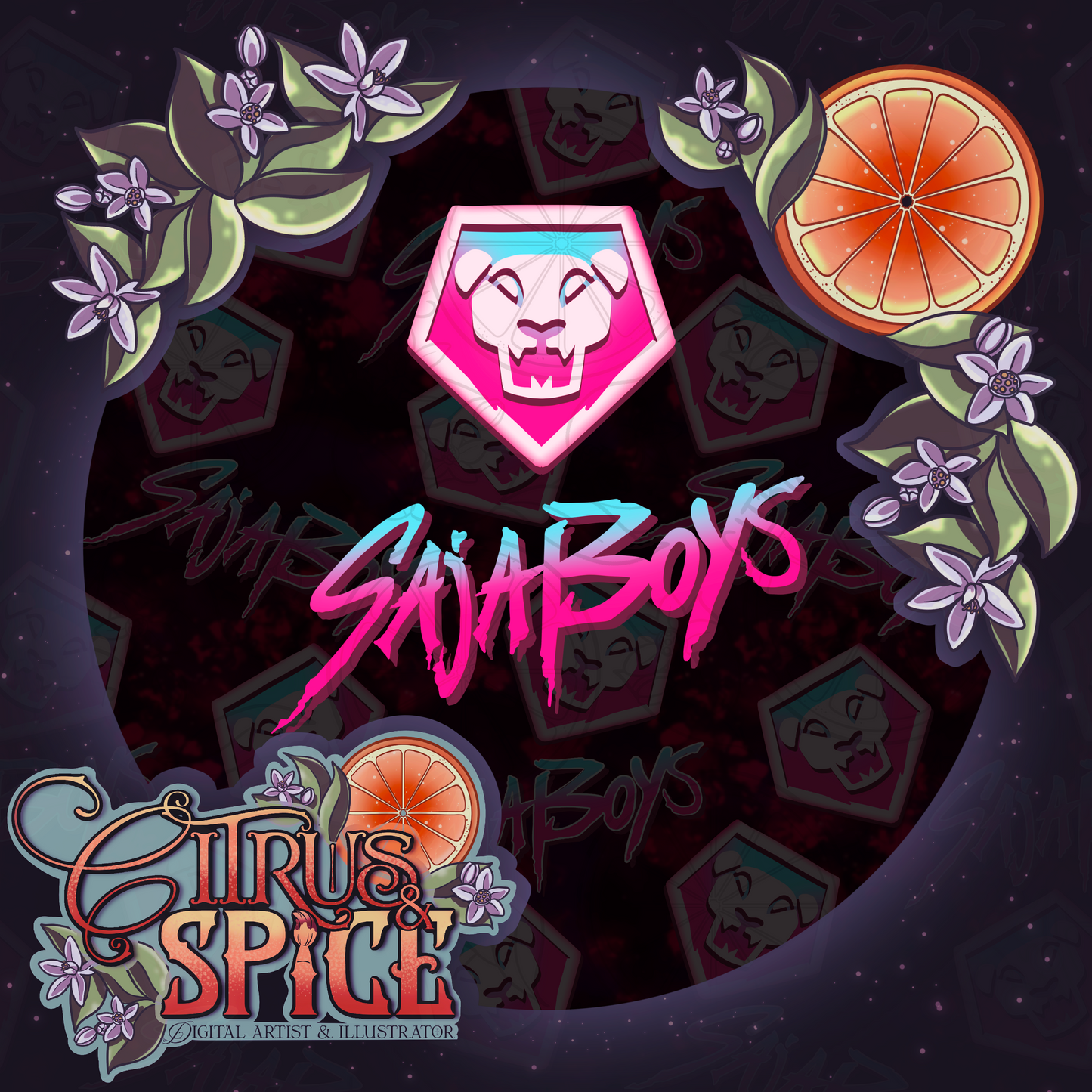 Saja Boys Logo Seamless/PNG Bundle NEW COLOR PALETTE