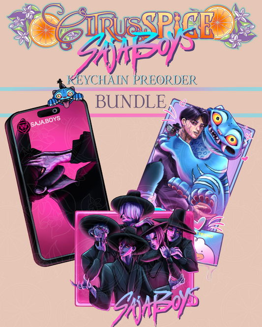 Sajaboys 3 Pack BUNDLE - 3 inch Rainbow Keychain PREORDER
