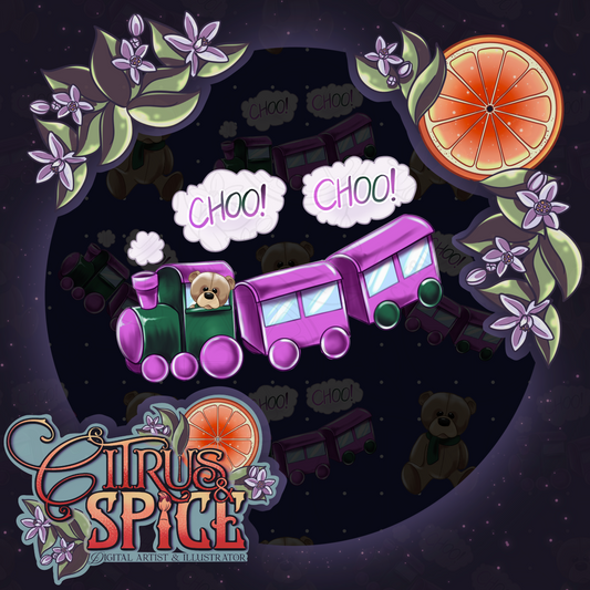 Choo Choo Seamless/PNG Bundle