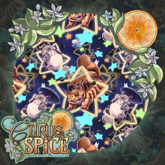 Lovely Neighbor Starry Seamless