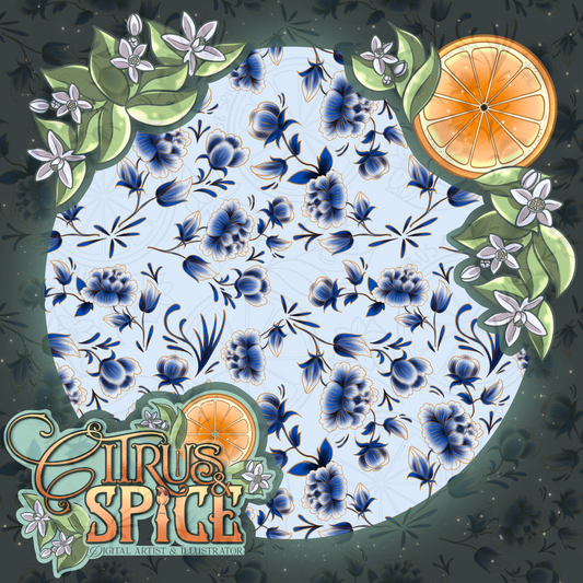 Blue Porcelain Seamless
