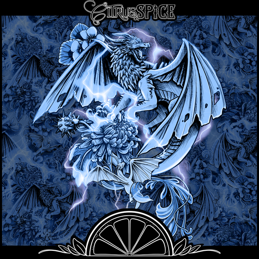 Lightning Porcelain Dragons PNG