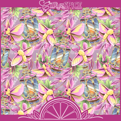 Rosy Maple Moth Seamless