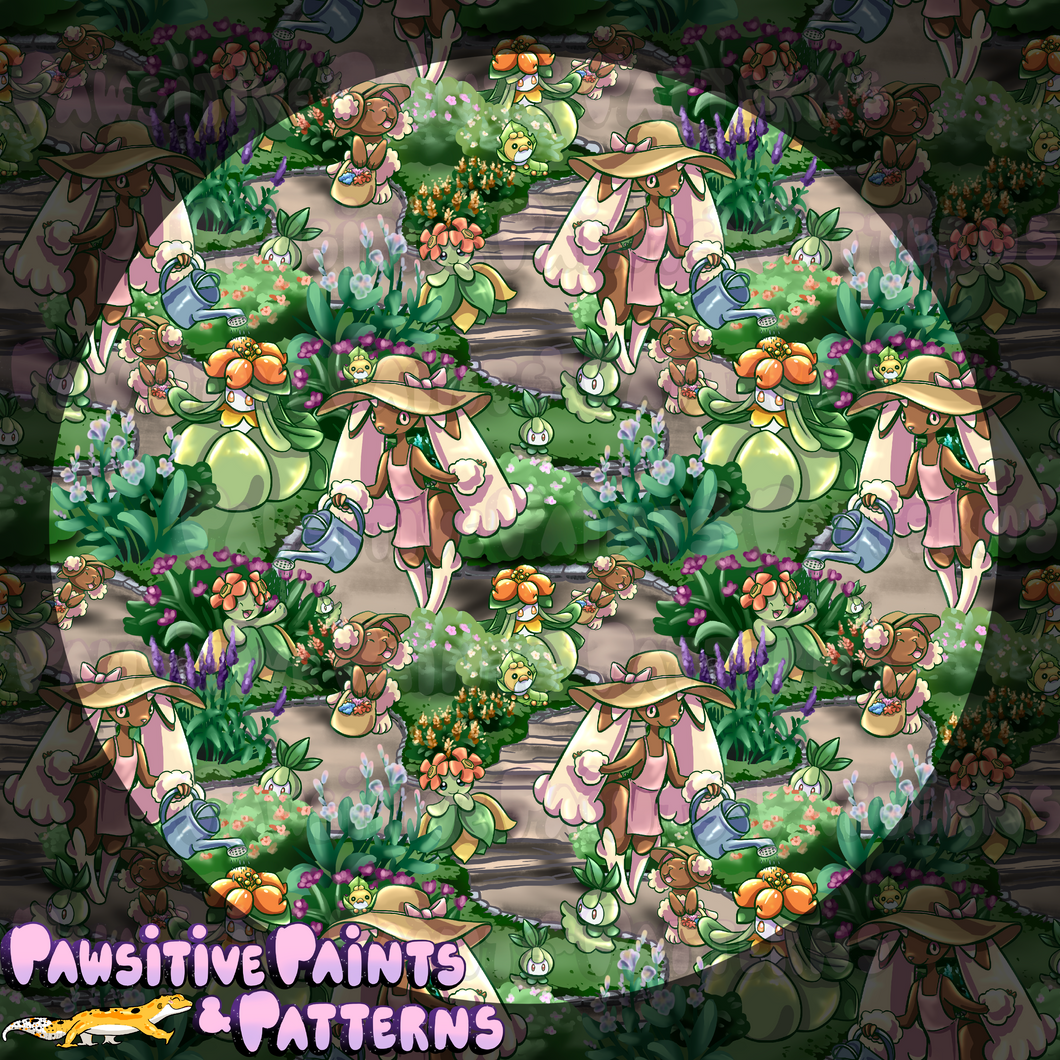 Poke Adventure: Garden Path Seamless