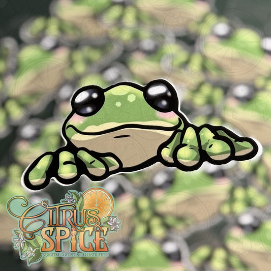 Froggo Peeker Sticker
