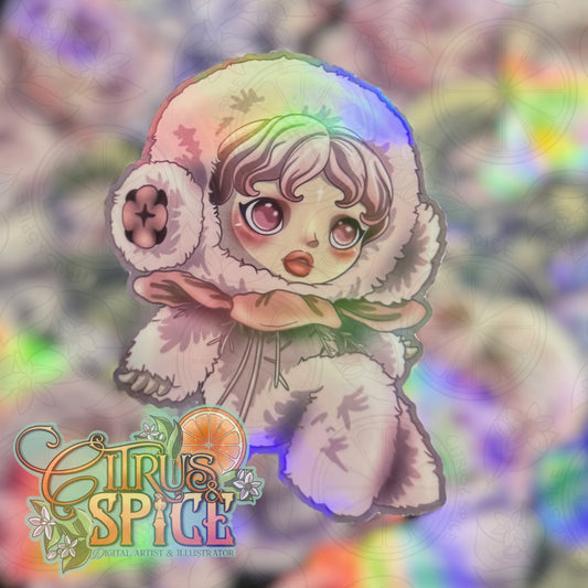 Windflower Skullpanda Sticker