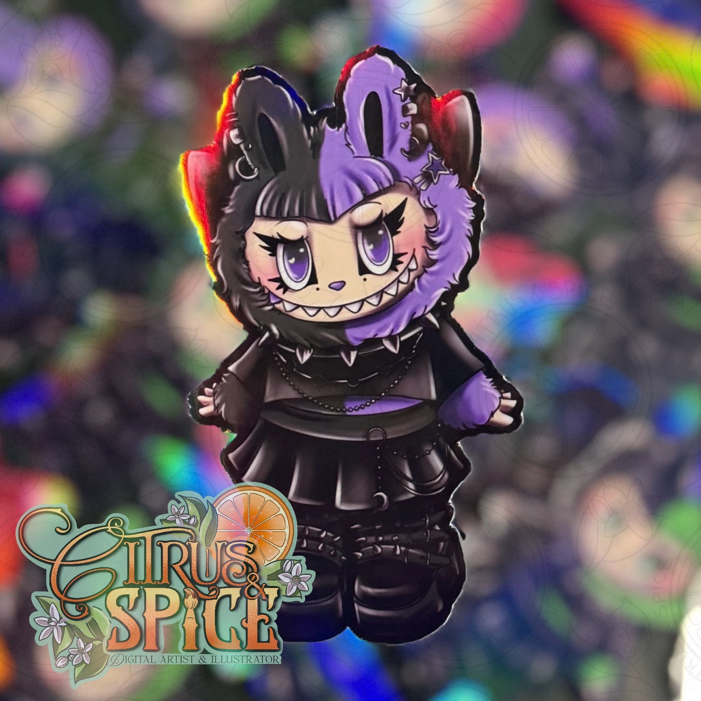 Gothbubu Purple Sticker