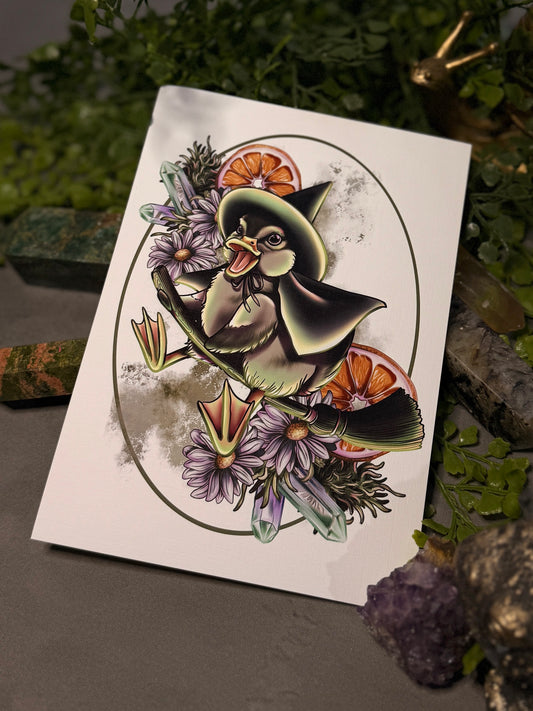 Witchy Duck PRINT